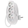 Emos P0323R hálózati elosztó, 3 aljzat, 3méter, 3x1,5mm2, 250V, 16A