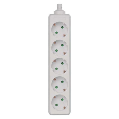  Emos P0520 szerelhető elosztó, 5 földelt aljzat, max.250V/16A, IP20, gyerekzár, fehér