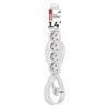 Emos P0621 hálózati elosztó, 6 földelt aljzat, 1.4méter, 3x1mm2, max.250V/16A, gyerekzár, fehér