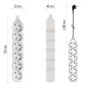 Emos P0621 hálózati elosztó, 6 földelt aljzat, 1.4méter, 3x1mm2, max.250V/16A, gyerekzár, fehér
