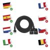 Emos P0702 hosszabbító, 2 aljzat, kültéri, 15méter, 3x1,5mm2, 230V, 16A, IP44