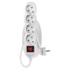 Emos P1422 hálózati elosztó, kapcsolós, 4 aljzat, 2méter, 3x1mm2, 250V, 16A