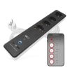 Emos P1422SM GoSmart hosszabbító 2 m / 4 aljzat / kapcsolós / USB / fehér-fekete / PVC / 1,5 mm2 