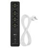 GoSmart hosszabbító 2 m / 4 aljzat / kapcsolós / USB / fehér-fekete / PVC / 1,5 mm2 (P1422SM)
