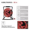 Emos P19221 kábeldob, 4 aljzat, 50méter,3x2,5mm2, kültéri, 230V, 15A, IP44
