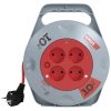 Emos P19510 kábeldob, 4 aljzat, 10méter, 3x1mm2, 230V, 10A, IP20