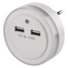 Emos P3313 LED éjjeli fény 2XUSB csatlakozóval, 4 lm