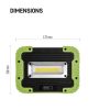 Emos P4533 COB LED szerelő lámpa, 1000lm, 45méter, IP44, 4400mAh Li-ion akku