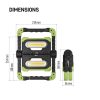 Emos P4536 COB LED szerelő lámpa, 2000lm, 70méter, 8000mAh Li-ion akku