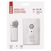 Emos P5712 Vezeték nélküli csengő, 80 dB, 100 méter hatótáv, 433 Mhz frekvencia (6898-105)