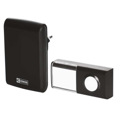 Emos P5727 Vezeték nélküli csengő, 180 méter hatótáv, 36 dallam, 85dB, 433Mhz, IP44