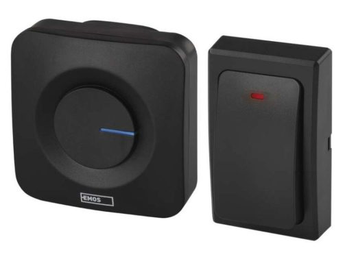 EMOS P5729B Vezeték nélküli csengő, 180 méter hatótáv, 90 dB, 433 Mhz frekvencia