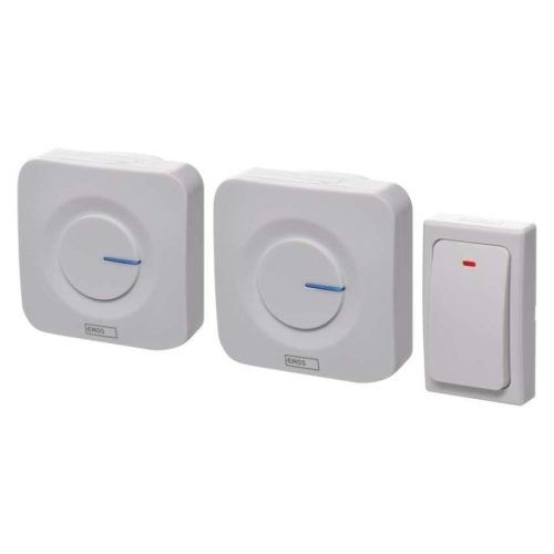 Emos P5731 Vezeték nélküli csengő, 180 méter hatótáv, 36 dallam, 90 dB, 433 MHz frekvencia