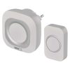Emos P5733W Vezeték nélküli csengő, 150 méter hatótáv, 36 dallam, 110dB, 433Mhz, IP44, fehér