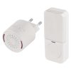 Emos P5734 Vezeték nélküli csengő, 150 méter hatótáv, 10 dallam, 85dB, 433Mhz, IP44, fehér