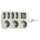 Emos PS1721 hálózati elosztó, 7 (4+3) aljzat, 1,5méter, 3x1mm2, 250V, 10A, kapcsolható