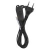 Emos S09272 szerelhető vezeték kapcsolóval, 2m, 2x0.75mm, PVC szigetelés, fekete