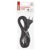 Emos S19275 szerelhető vezeték, 5m, 2x0.75mm, PVC szigetelés, fekete