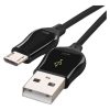 Emos SM7004B Töltő- és adatkábel USB-A 2.0 / micro USB-B 2.0, Quick Charge, 1 m, fekete 