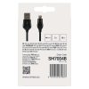 Töltő- és adatkábel USB-A 2.0 / micro USB-B 2.0, Quick Charge, 1 m, fekete (SM7004B)