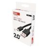 Emos SM7008BL Töltő- és adatkábel USB-A 2.0 / micro USB-B 2.0, 2 m, fekete 