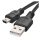 Töltő- és adatkábel USB-A 2.0 / micro USB-B 2.0, 2 m, fekete (SM7009BL)