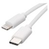 Töltő- és adatkábel USB-C 2.0 / Lightning MFi, 1 m, fehér (SM7015W)