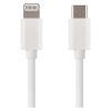 Töltő- és adatkábel USB-C 2.0 / Lightning MFi, 1 m, fehér (SM7015W)
