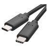 Töltő- és adatkábel USB-C 3.1 / USB-C 3.1, 1 m, fekete (SM7022BL)