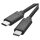 Töltő- és adatkábel USB-C 3.1 / USB-C 3.1, 1 m, fekete (SM7022BL)