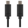 Töltő- és adatkábel USB-C 3.1 / USB-C 3.1, 1 m, fekete (SM7022BL)