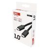 Töltő- és adatkábel USB-C 3.1 / USB-C 3.1, 1 m, fekete (SM7022BL)