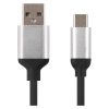 Töltő- és adatkábel USB-A 2.0 / USB-C 2.0, 1 m, fekete (SM7025BL)