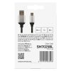 Töltő- és adatkábel USB-A 2.0 / USB-C 2.0, 1 m, fekete (SM7025BL)