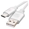 Töltő- és adatkábel USB-A 2.0 / USB-C 2.0, 1 m, fehér (SM7025W)