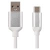 Töltő- és adatkábel USB-A 2.0 / USB-C 2.0, 1 m, fehér (SM7025W)