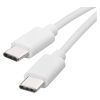 Emos SM7027W Töltő- és adatkábel USB-C 2.0 / USB-C 2.0, 1 m, fehér 
