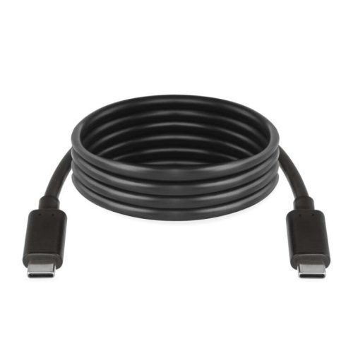 Töltő- és adatkábel 2.0 USB-C / USB-C, 1 m, fekete (SM7028BL)