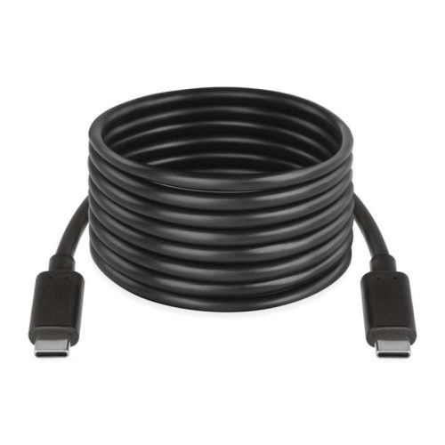 Töltő- és adatkábel 2.0 USB-C / USB-C, 2 m, fekete (SM7029BL)