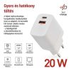 EMOS Univerzális USB töltő GaN PD 20 W max. (V02G20)