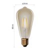 Emos Z57032 40 W / 420 lm / Meleg fehér  LED izzó Vintage ST64 / E27 / 4,5 W 