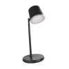 Emos Z7636B Abbie LED asztali lámpa, akkumulátoros, 300 lumen, 6W, dimmelhető, meleg/természetes/hideg fehér, IP20, fekete