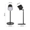 Emos Z7636B Abbie LED asztali lámpa, akkumulátoros, 300 lumen, 6W, dimmelhető, meleg/természetes/hideg fehér, IP20, fekete
