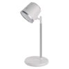 Emos Z7636W Abbie LED asztali lámpa, akkumulátoros, 300 lumen, 6W, dimmelhető, meleg/természetes/hideg fehér, IP20, fehér