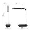 Emos Z7638B Molly LED asztali lámpa, 650 lumen, 12W, meleg/természetes/hideg fehér, fekete