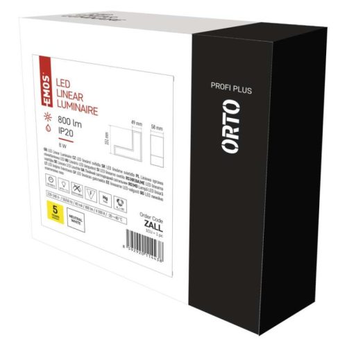 LED lineáris lámpatest ORTO LCON 8W, semleges fehér (ZALL)