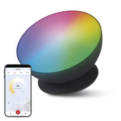Emos ZCW11BR GoSmart LED hangulatlámpa, fekete, meleg fehér–hideg fehér/ RGB, WiFi 