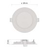 Emos ZD1125 NEXXO LED süllyesztett lámpatest, kerek, 12cm, 7/40W, 480 lm, IP20, természetes fehér