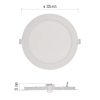 Emos ZD1145 NEXXO LED süllyesztett lámpatest, kerek, 22.5cm, 18/100W, 1500 lm, IP20, természetes fehér