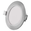 Emos ZD1223 NEXXO LED süllyesztett lámpatest, kerek, 12cm, 7/40W, 480 lm, IP20, meleg/semleges fehér, ezüst